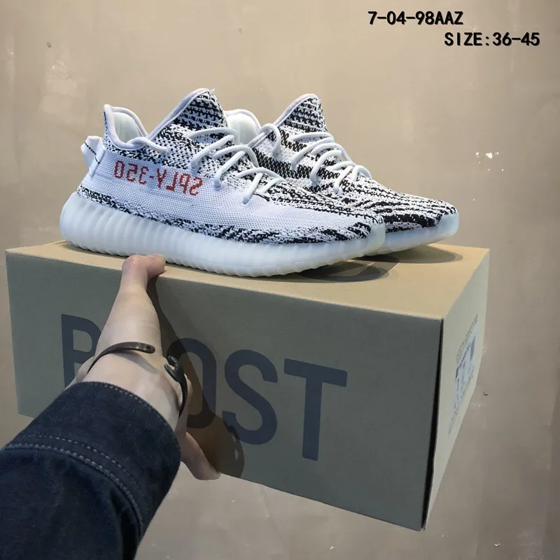 

2018 new Original Running Shoes For men Yeezys Air 350 Boost men Sneakers Outdoor Breathable Sport Shoes Yeezys 350 shoe