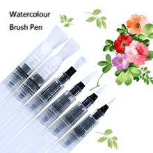 6 шт акварельный набор художественная Акварельная ручка мягкая кисть советы многоразовая живопись каллиграфия ручка для рисования