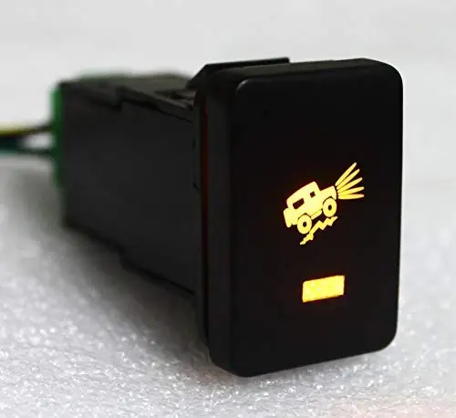 

12V 3A Amber Power Push Button Off Road Lights Push Button Car DIY ON Off Switch 12 Volt for Toyota RAV4 Prado 150 200 Series