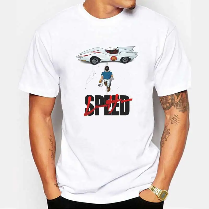 2017 Summer Men Fashion Speed Racer Printed T shirt Men's Cool Car ...