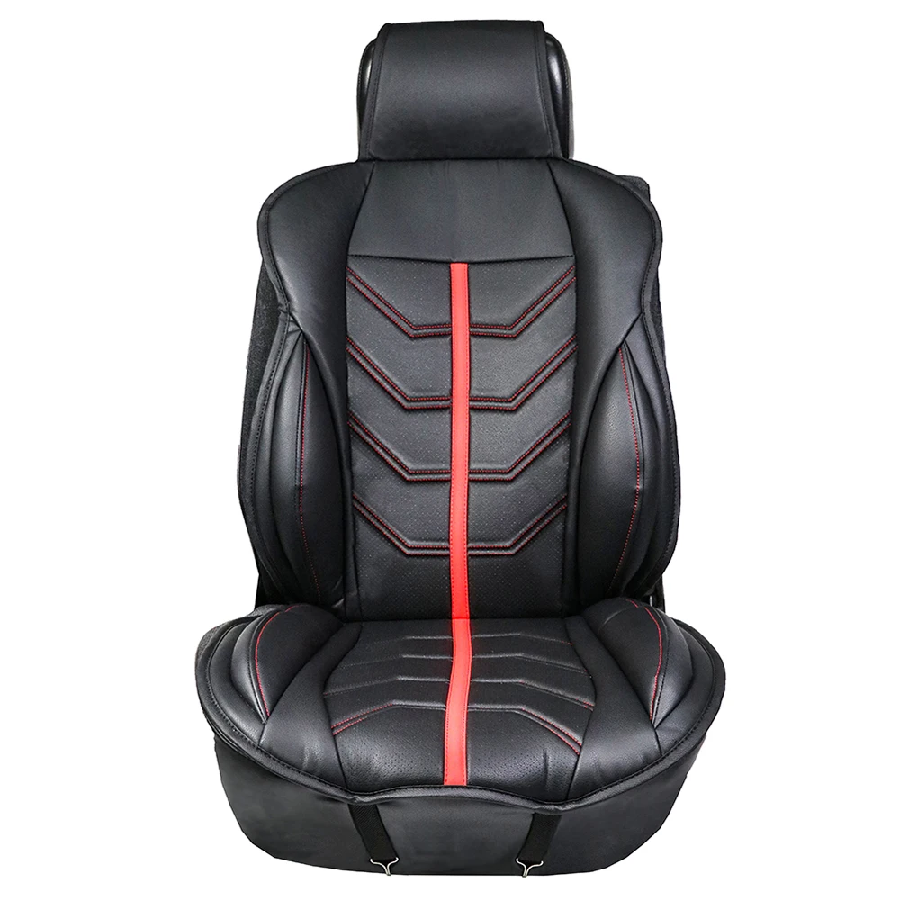 

1 Pack PU Leather Universal Front Single Car Seat Covers Seat Cushion