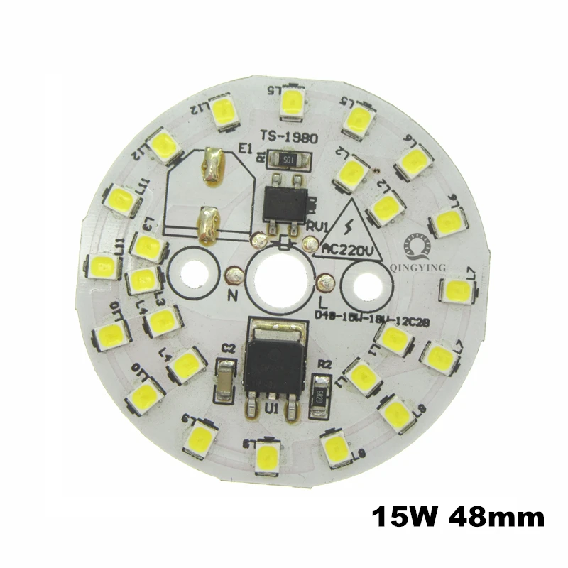 Светодиодный светильник SMD2835 10 шт. 220 В перем. Тока 5 Вт 7 9 12 15 Вт|Светодиодные лампы