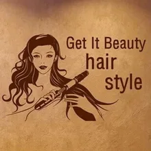 Hairdresser Sex Girls Lady Hair Salon Name Wall Sticker Hair Cutting Wall Decal Hairdressing Shop Window Decoration