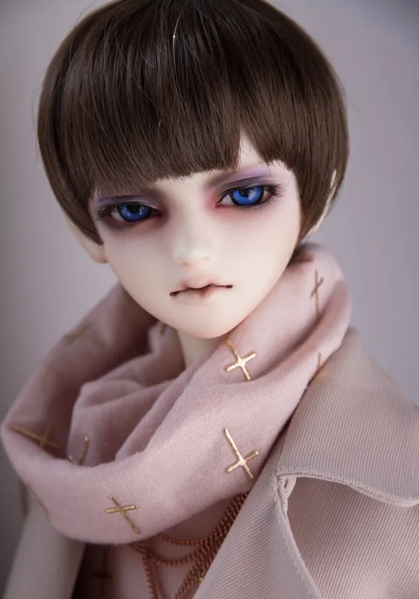 BJD куклы высокотемпературные синтетические парики для 1/3 1/4 1/6 BJD DD SD MSD YOSD куклы короткие каштановые золотые волосы парики куклы аксессуары - Цвет: chestnut