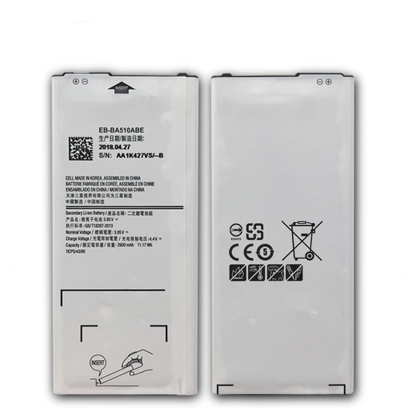 EB-BA510ABE Замена Батарея для Samsung Galaxy A5 A510 A510F A5100 A510M A510FD A510K A510S 2900 мА-ч