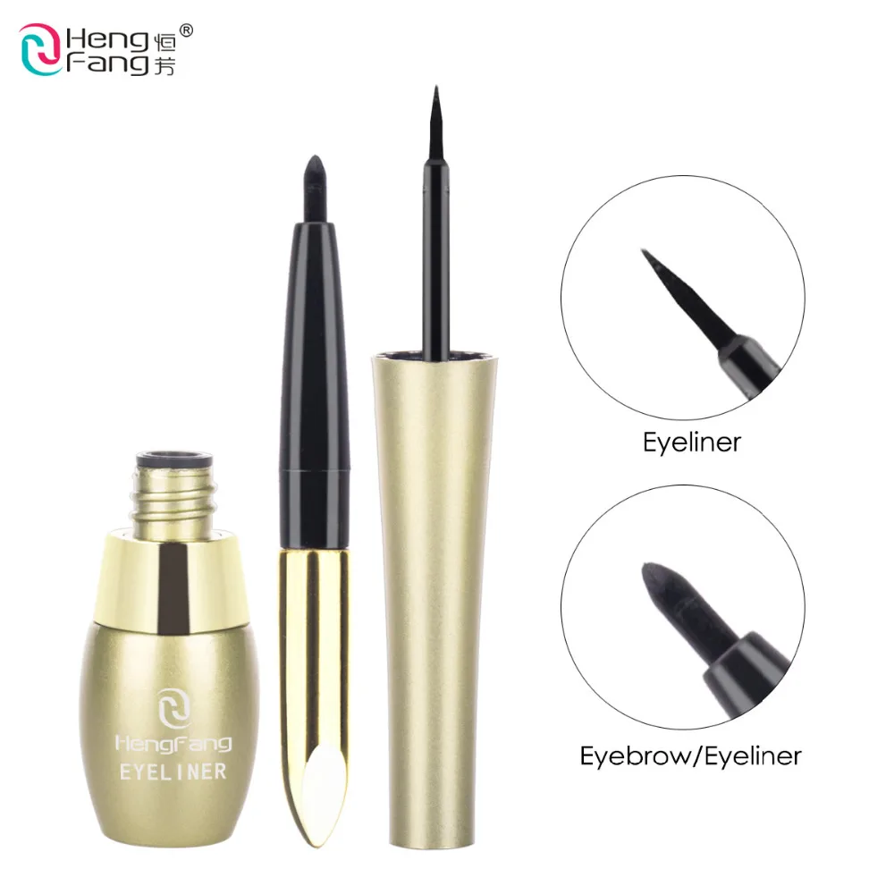 Eyeliner Liquid 2 in 1Long lasting Waterproof Black Eye liner Cream Eye