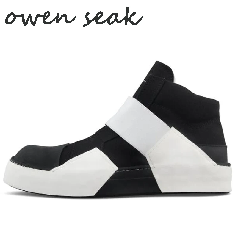 18ss Owen Seak Новое поступление повседневная мужская обувь из холстины высокие