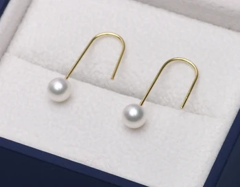

Yoshow/ Yu 18K Jin Zhengyuan show small particles of Freshwater Pearl Earrings Ear Hook 5-5.5mm Genuine White