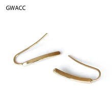 GWACC 2019 NEW Korean Trendy Irregular Simple Line Stud Earrings For Women Girls Metal Brass Gold Color Earrings Fashion Jewelry цена GWACC 2019 NEW Korean Trendy Irregular Simple Line Stud Earrings For Women Girls Metal Brass Gold Color Earrings Fashion Jewelry цены онлайн