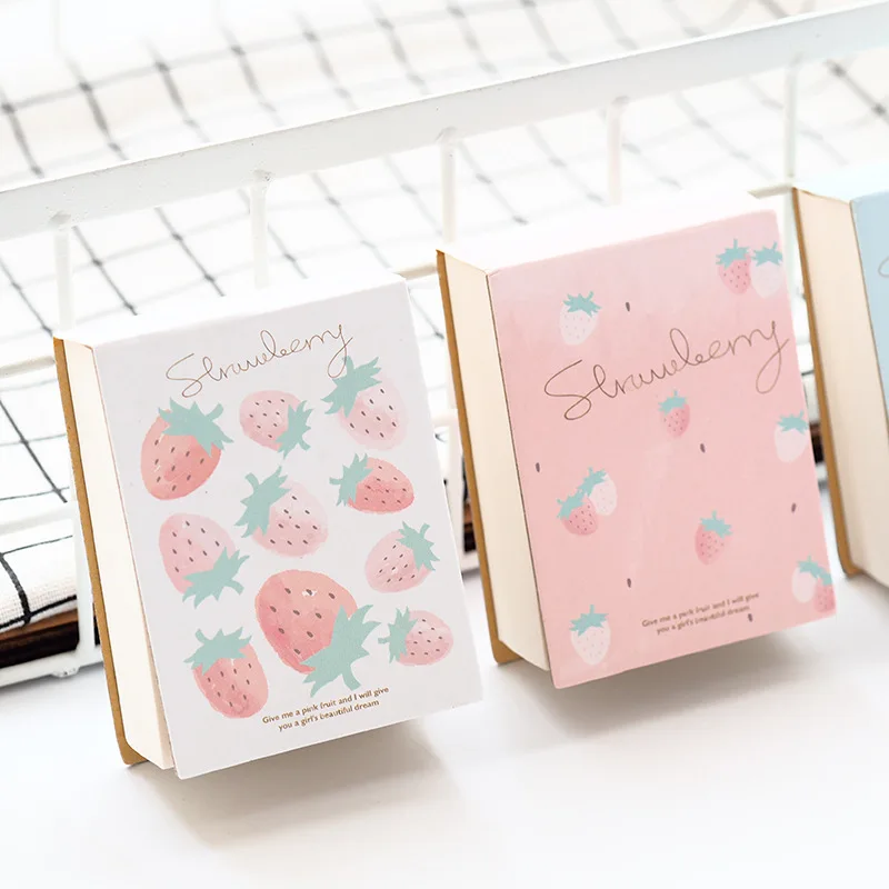 

Strawberry" Cute Pocket Mini Diary Blank Papers Notebook Hand Memo Pad Study Journal Stationery Gift