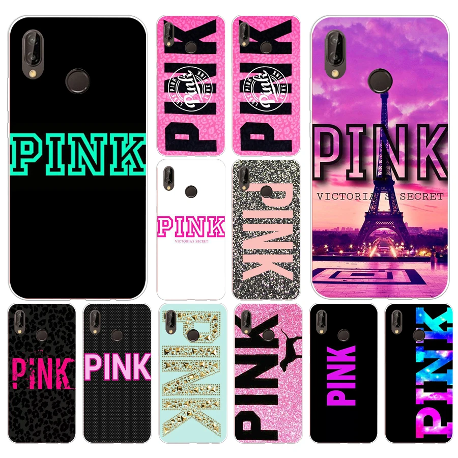 

031FG VS PINK Soft Silicone Tpu Cover Case for huawei p20 lite mate 20 lite