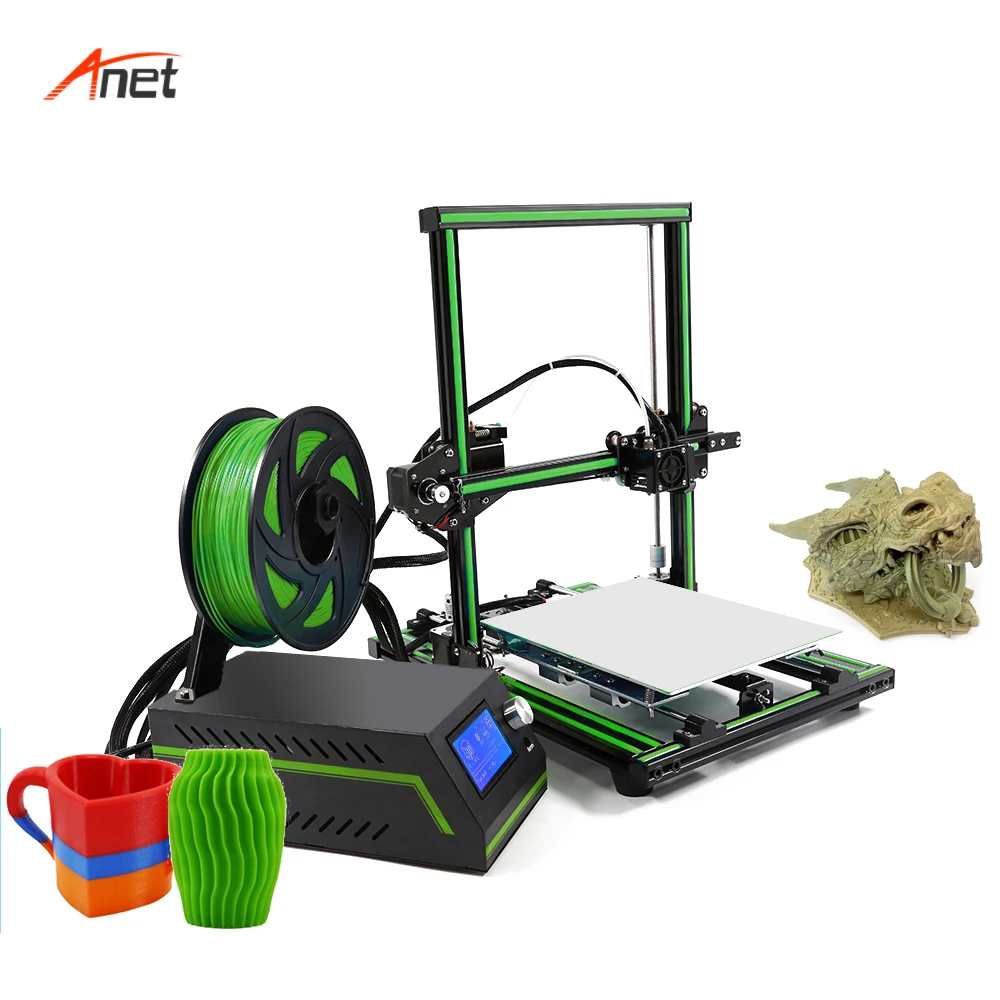 Anet E10 Semi Assembled Metal Frame Stampante 3d Alta Precisione Digital Printing Machine 0 4mm Nozzle