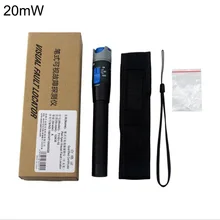 Тестер оптоволоконного кабеля Ручка Тип красный лазерный свет Визуальный дефектоскоп для 20 МВт