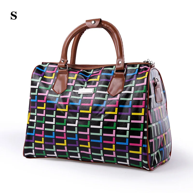 Женская дорожная сумка большой емкости, сумки для путешествий, высокое качество, искусственная кожа, ручная сумка для багажа, многофункциональная посылка на выходные - Цвет: A S  travel bag