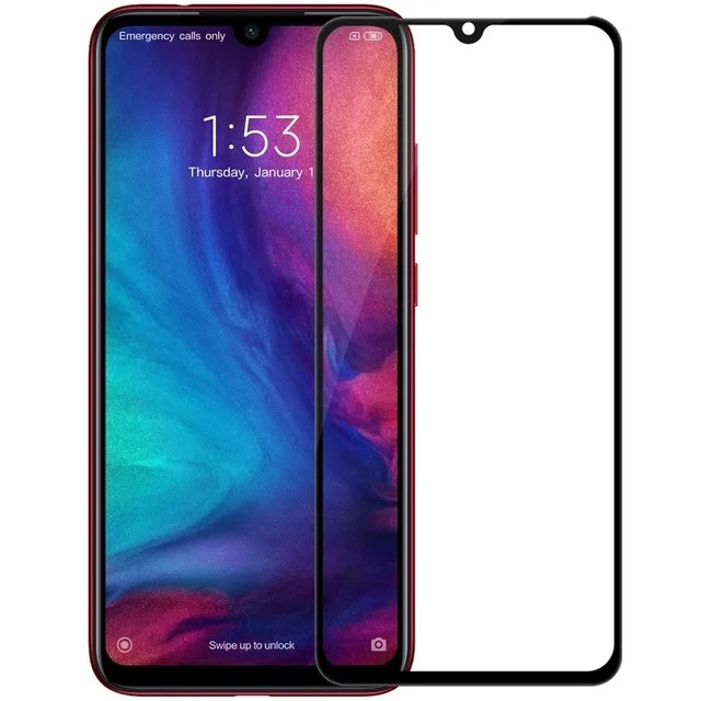 Redmi Note 7 Pro стекло Nillkin XD CP+ Max полное покрытие 3D Закаленное стекло протектор экрана для Xiaomi Redmi Note 7 стекло Nilkin - Цвет: Black