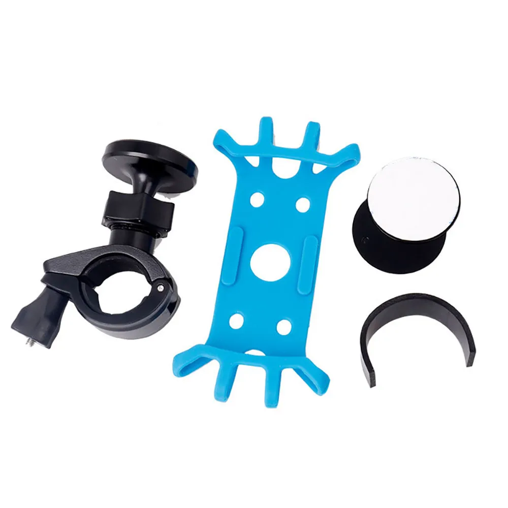 Discount Universal Motorcycle Bicycle Bike MTB Handlebar Phone Holder safe Silicone fixed  Baby Car Stroller Mount Stand Bike accessories 4