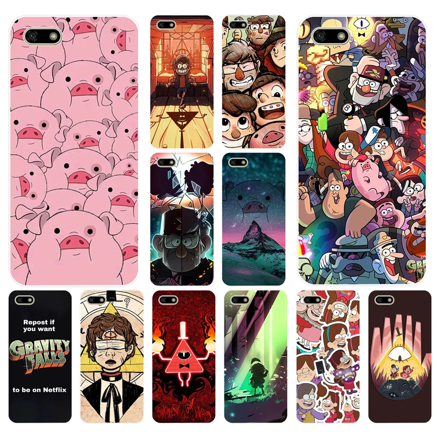 

157FG Gravity Falls Dipper Soft Silicone Tpu Cover Case for huawei Honor 7a 5.45 pro 5.7 7c 7x y5 2018 case