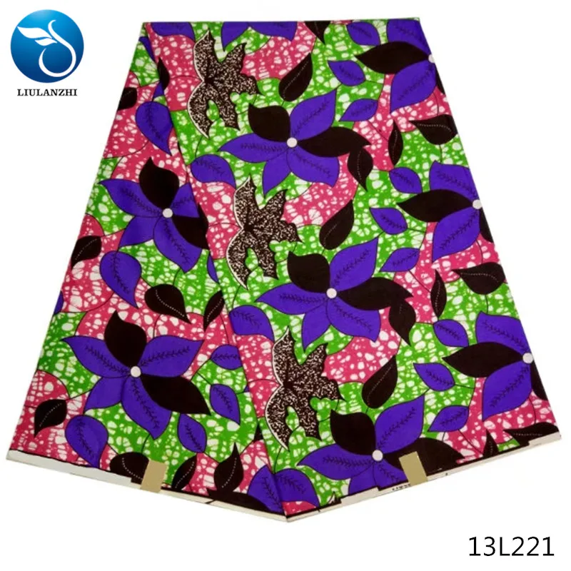 

LIULANZHI african wax print fabric african polyester wax fabric colorful african wax fabric 2018 style 6yards/piece 13L220-233