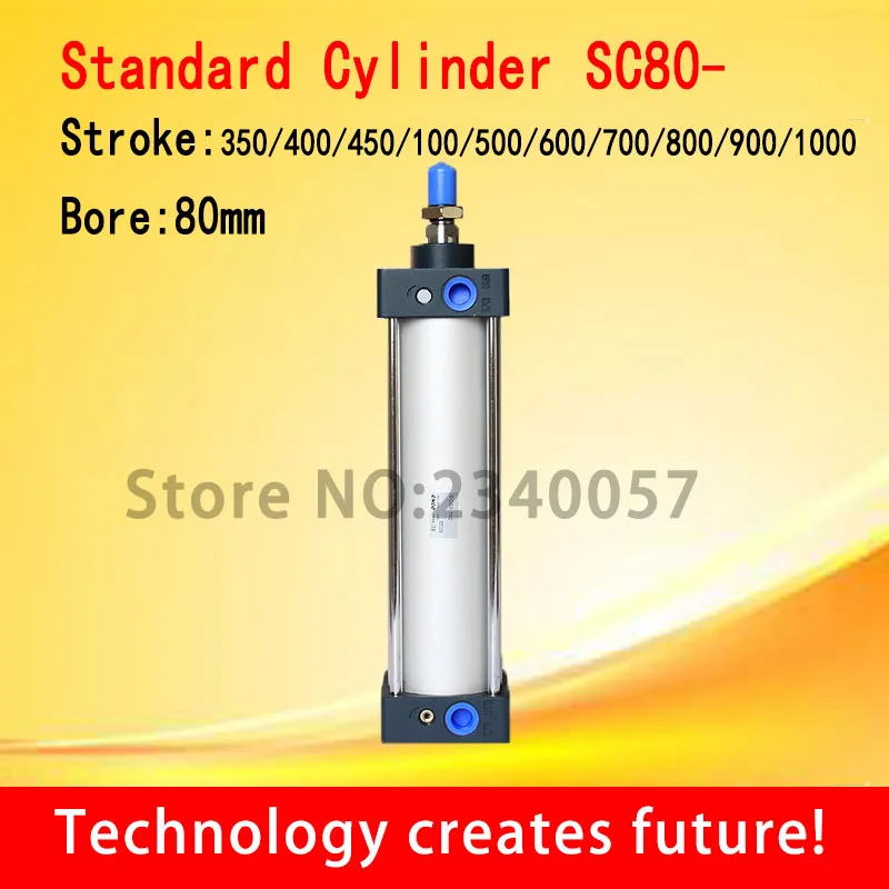 SC Стандартный Цилиндр SC80 * 350/400/450/500/600/700/800/900/1000 диаметр 80 мм пневматический