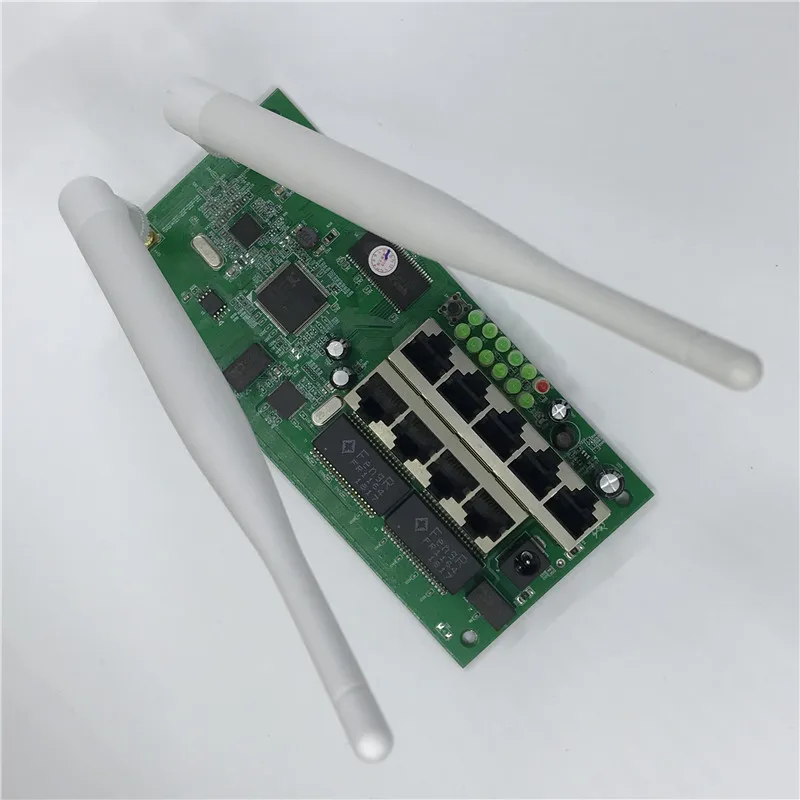 ANDDEAR 9 poort draadloze router moederbord module custom schroef gat metalen shell breedband snelle thuis kit 2 4g