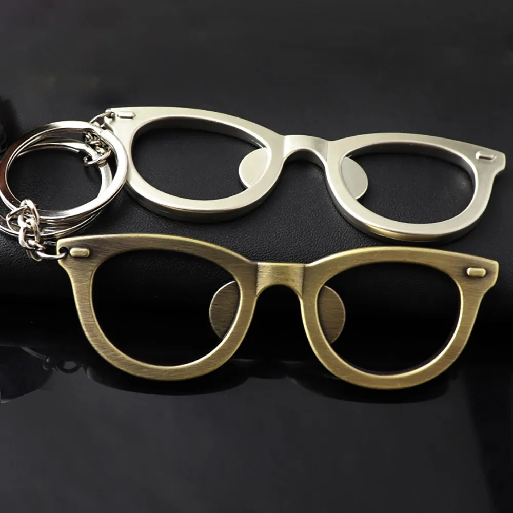 Alloy Keychain Glasses Frame Style Pendant Fashion Car Keyring Bag