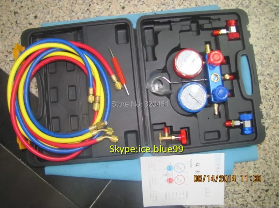 Hot sale R134a pressure gauge AC Manifold Gauge Set MST 134A Air