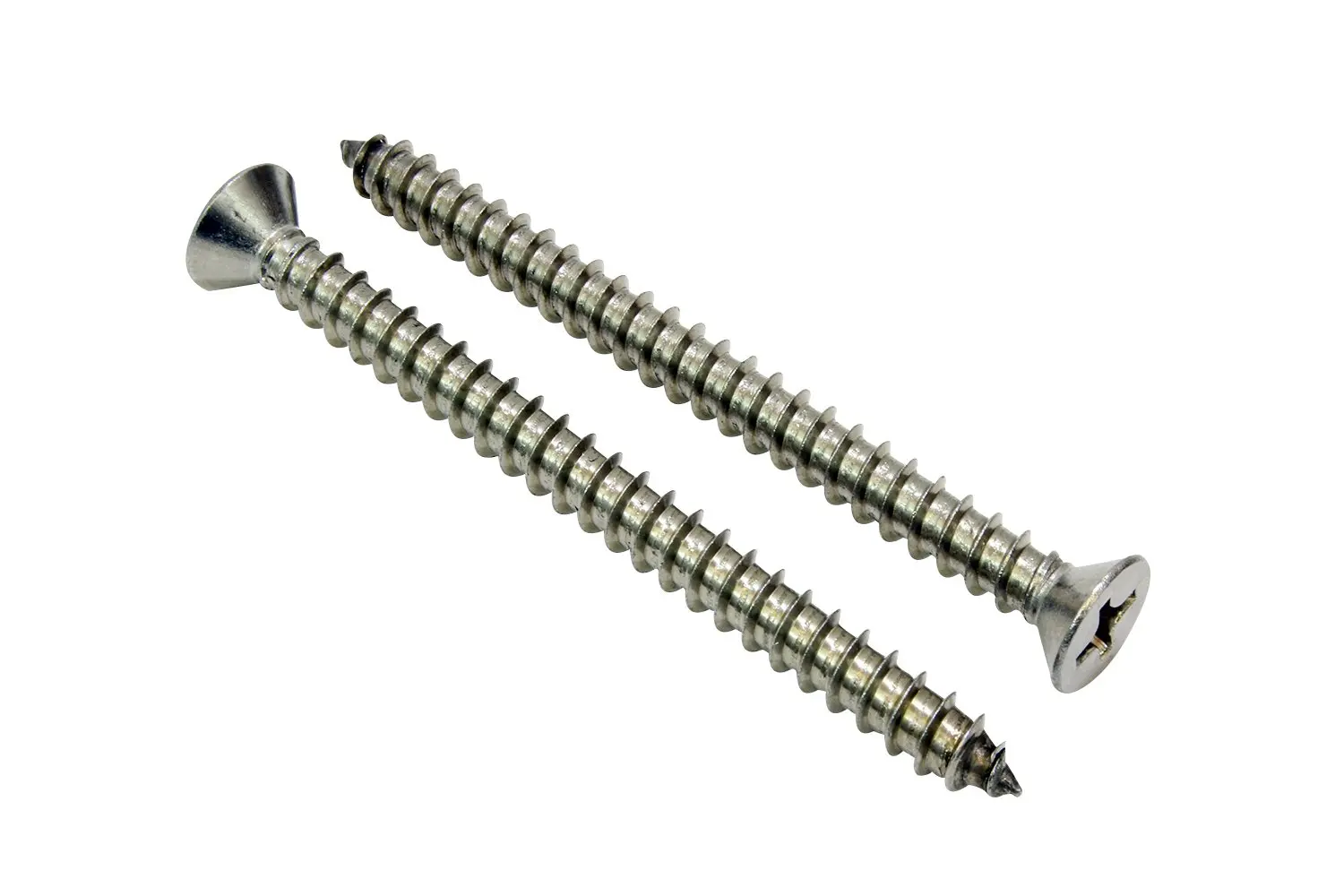 

#14 X 2-1/2'' Stainless Flat Head Phillips Wood Screw, (25 pc), 18-8 (304) Stainless Steel Screw,By Fullerkreg
