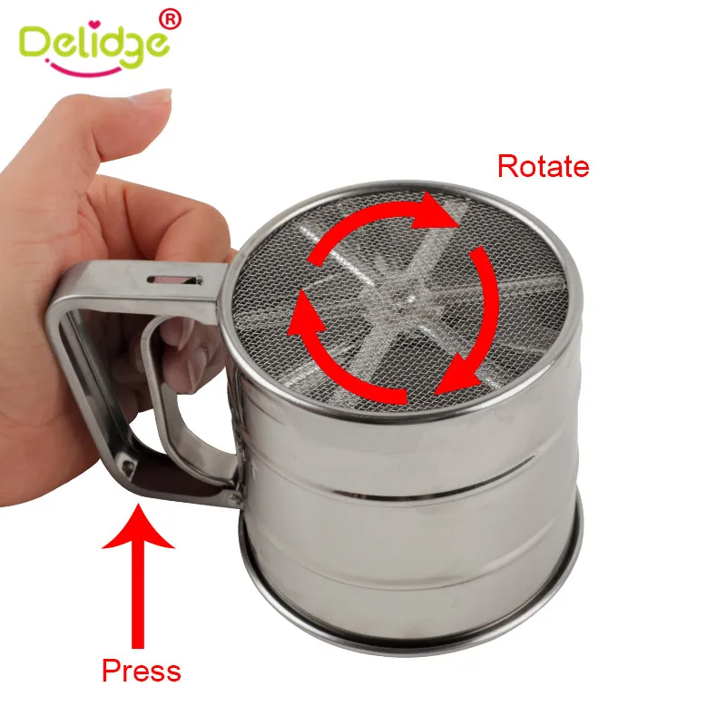 Сито для муки из нержавеющей стали высокого качества|pastry tools|sieve cupmesh flour sifter |