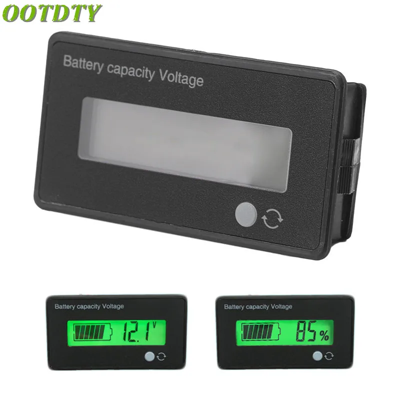 

OOTDTY 12V LCD Acid Lead Lithium Battery Capacity Indicator Voltmeter Voltage Tester