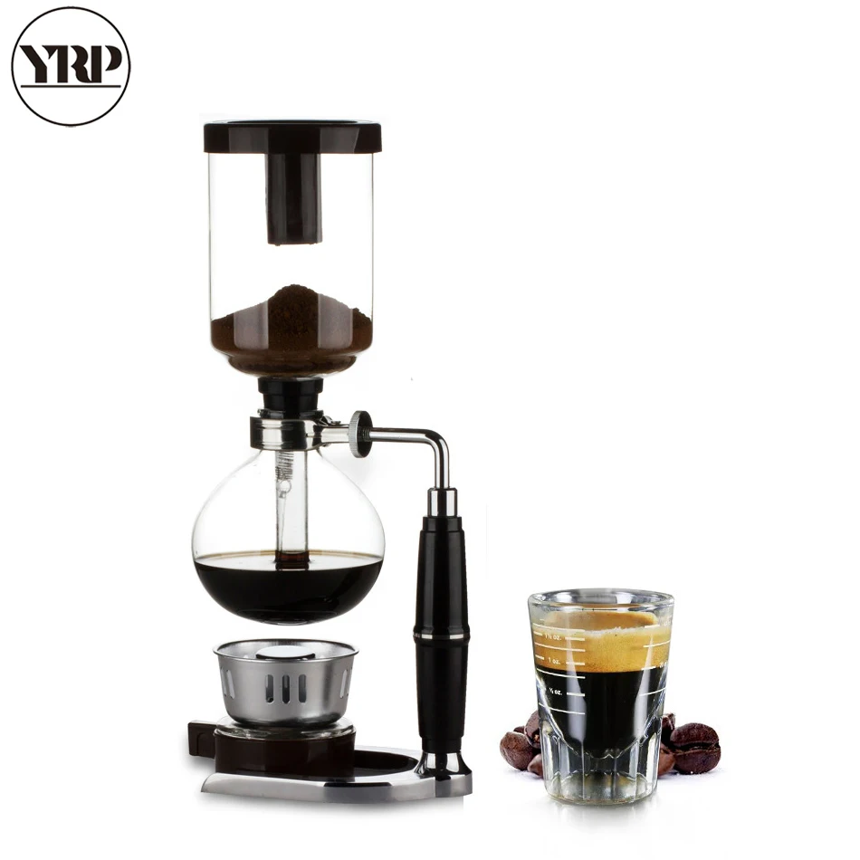 

YRP Japanese Style Coffee Syphon Pot 3/5 cups Siphon Coffee Drip Kettle Vacuum Filter Pot Cafetera TCA-3/5 Syphon Coffee Maker