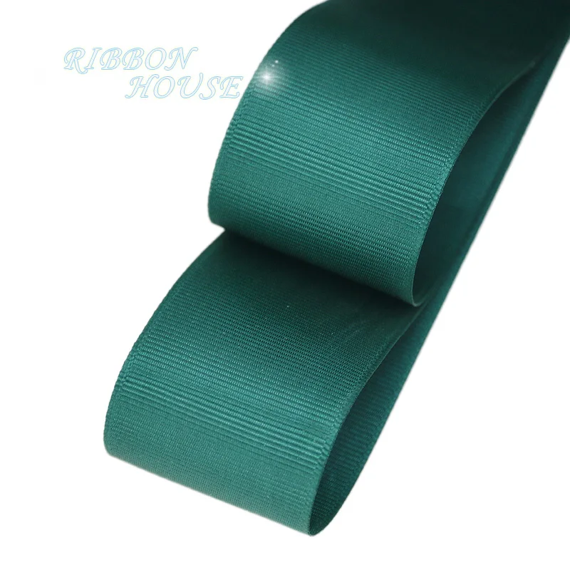 5 м/лот) 40 мм темная лента Гро-Гро зеленая подарочная упаковка рождественские украшения ленты