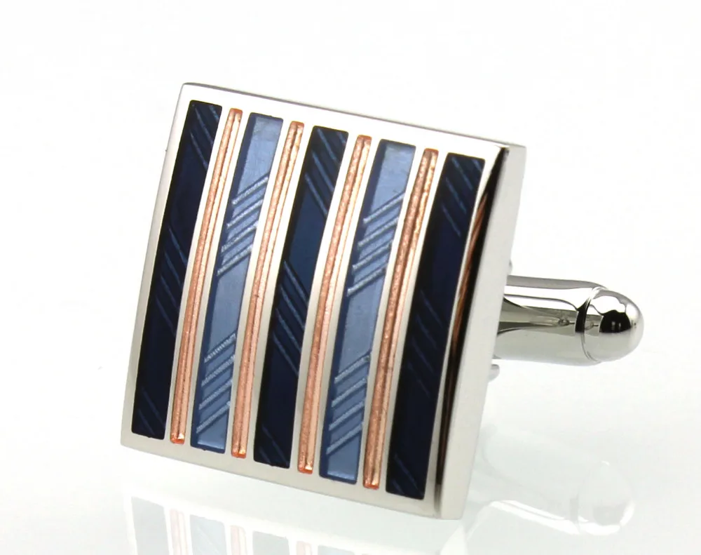 Sunnylink Men's Cuff Links Blue Nickelfree Plating Cufflinks M3909
