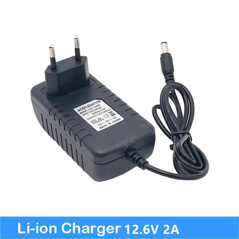 

NEW 12.6V Charger 12.6v 18650 Lithium Battery Charger DC 5.5* 2.1 MM Power Adapter+Free shipping Turmera 18650charger 12.6V jun