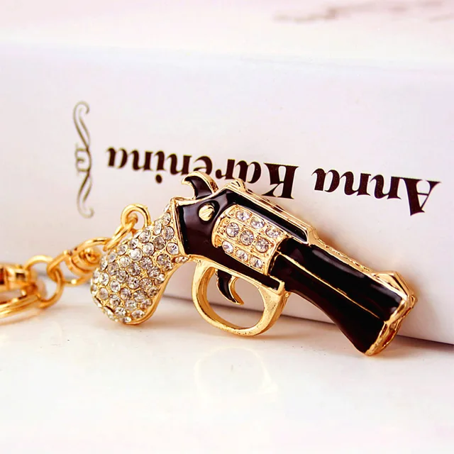 Buy Dalaful Enamel Revolver Magnum Gun Key Chains