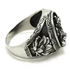 1pc Mens Boy Hight Quality Fashion Buddha US Style Ring 316L Stainless Steel Simple Ring 3