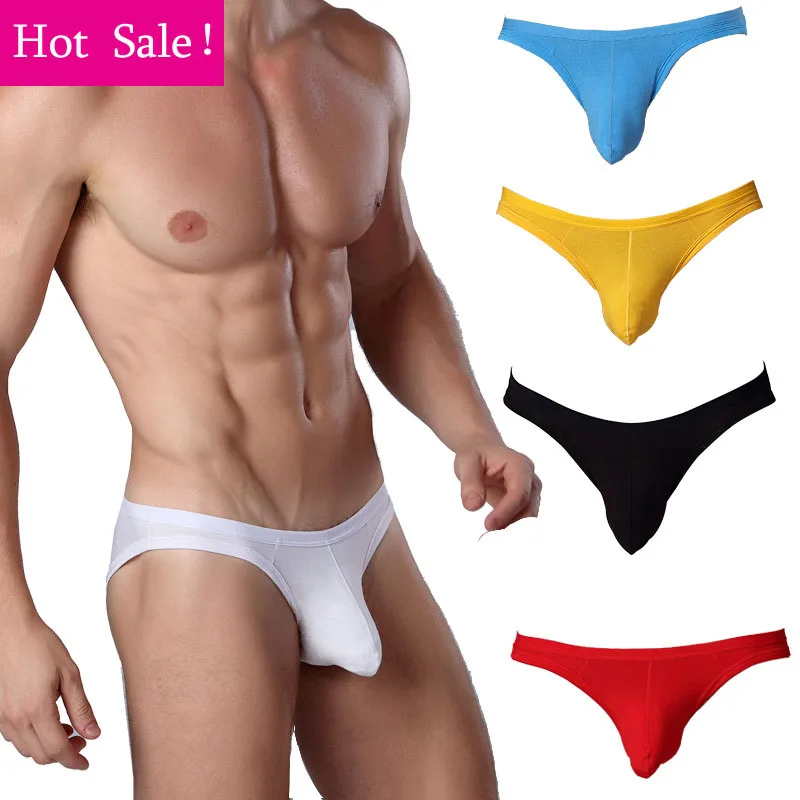 

2016 Hot 5 Color Sexy Men Soft Modal Underwear Men U convex Panties Bulge Pouch Cueca Briefs Plus Size