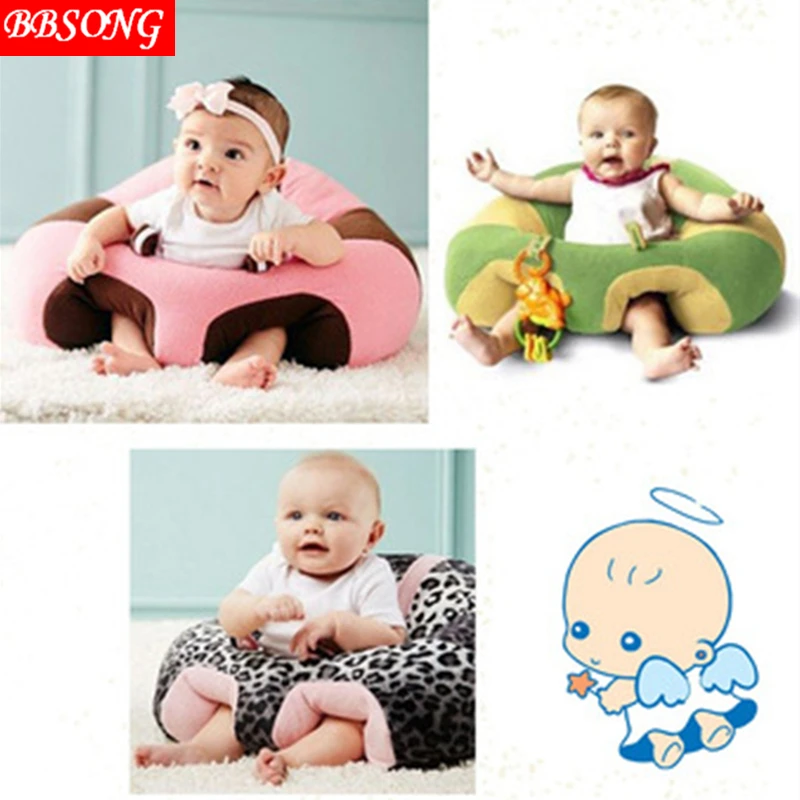 

BBSONG Baby Chair Keep Sitting Posture Baby Cute Support Seat Plush Soft Sofa Infant Learning To Sit Portable For 0-3 years old