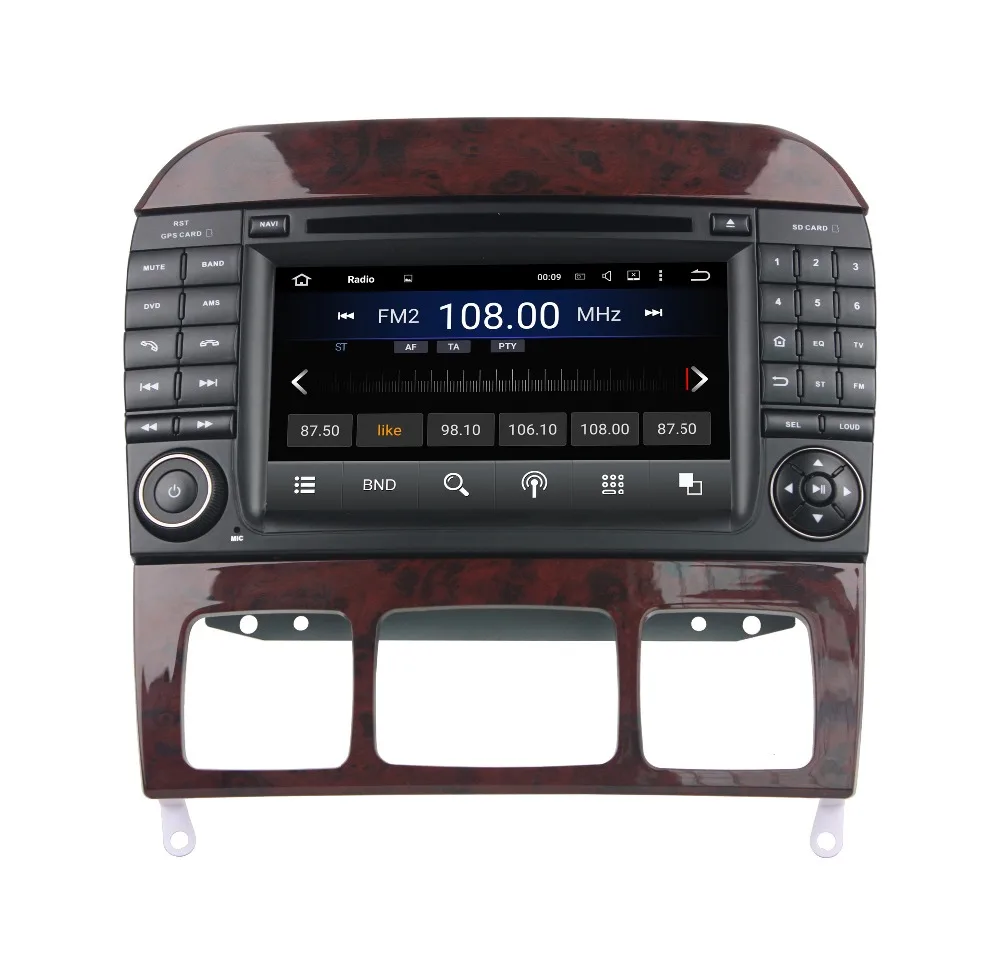 16 ГБ ROM 1024*600 Quad Core 2 дин 7 &quotAndroid 5.1 Автомобилей Радио dvd gps для Mercedes Benz S Class W220 S280 S320 S350