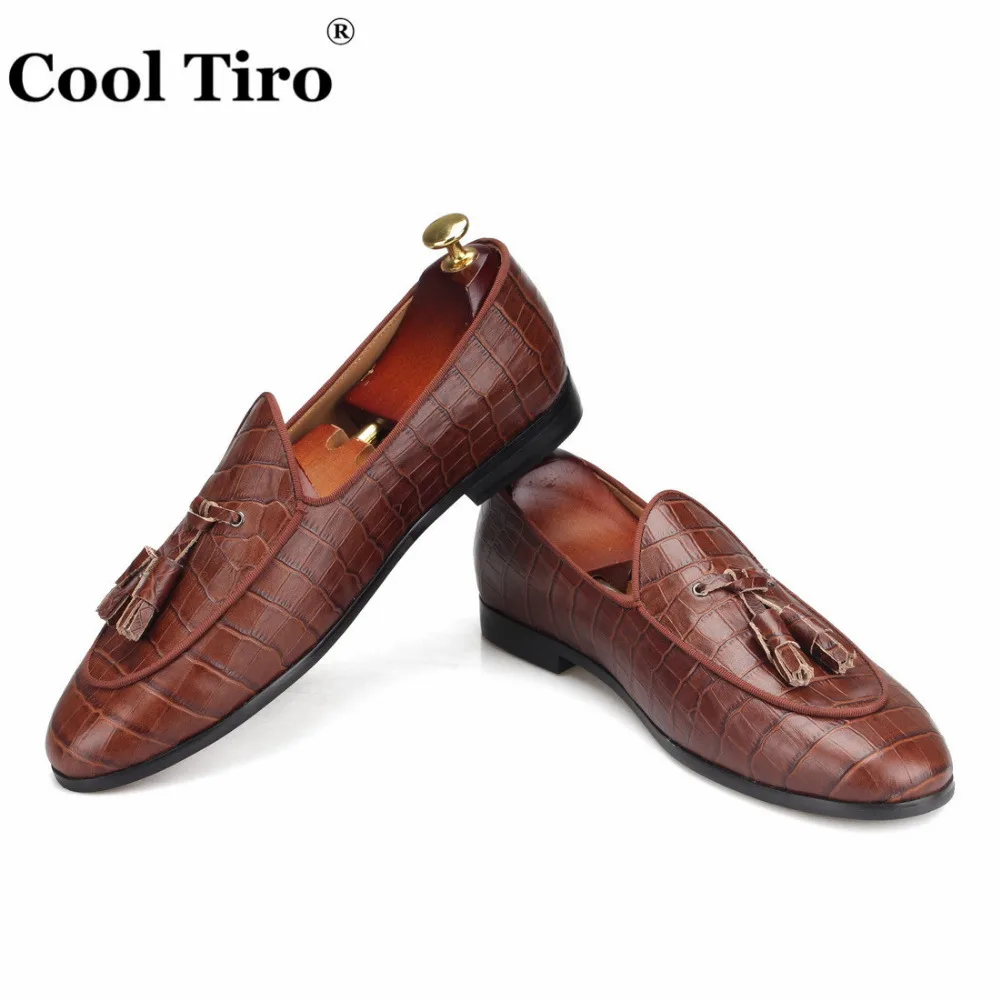 brown CROCODILE LOAFERS WITH TASSELS (6)