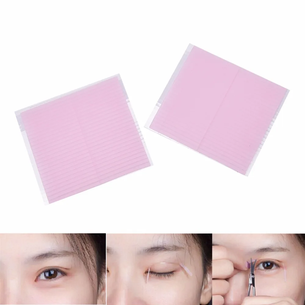 2 Sheets Invisible Double Eyelid Sticker Waterproof Magic Eyes Stickers