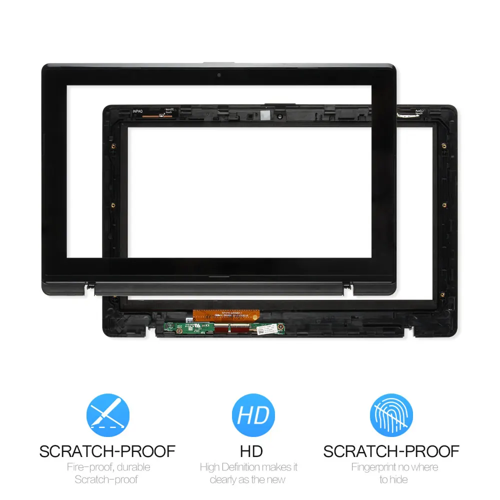 Srjtek 11.6'' For Asus Vivobook X200MA X200CA X200LA Digitizer Touch Screen Glass with Frame TCP11F16 V1.1 13NB02X6AP0201 Srjtek 11.6'' For Asus Vivobook X200MA X200CA X200LA Digitizer Touch Screen Glass with Frame TCP11F16 V1.1 13NB02X6AP0201