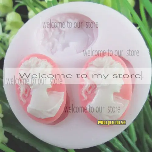 3 Cavities Beautiful Girl Silicone Fondant Cake Mold Soap Mould Candle Molds Sugar Craft Tools Chocolate Form | Дом и сад