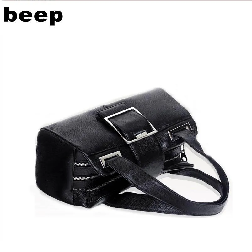 Новинка 2020 кожаная сумка Beep корейская модная женская через плечо|Сумки с ручками|