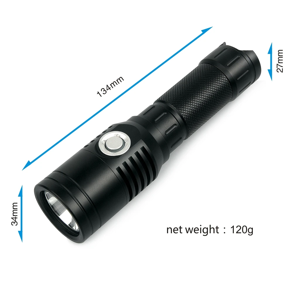 UniqueFire XPL 1000 Lumens USB Rechargeable LED Flashlight Compact Emergency 4 Modes: High /Middle/Low/Strobe | Освещение