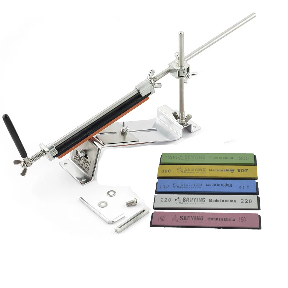 Sy tools Metal sharpener with the whetstone set Chef Knife apex sharpener 150 220 400 800