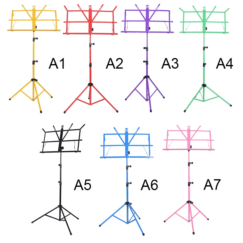 Легкий листовой металл Музыкальная подставка держатель складной с водонепроницаемой сумкой для переноски гитарные части и аксессуары