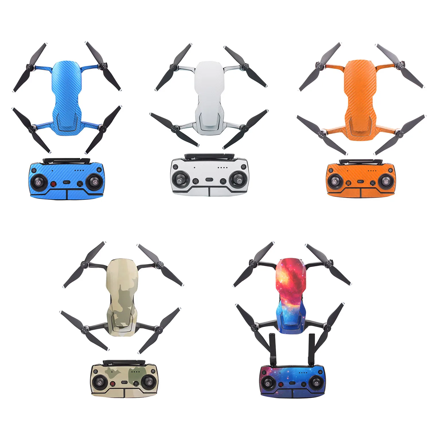 

SUNNYLIFE Carbon Grain Stickers Drone Body Battery Remote Controller Full Set Skin Cover Wrap Decals for DJI Mavic Air Accessory