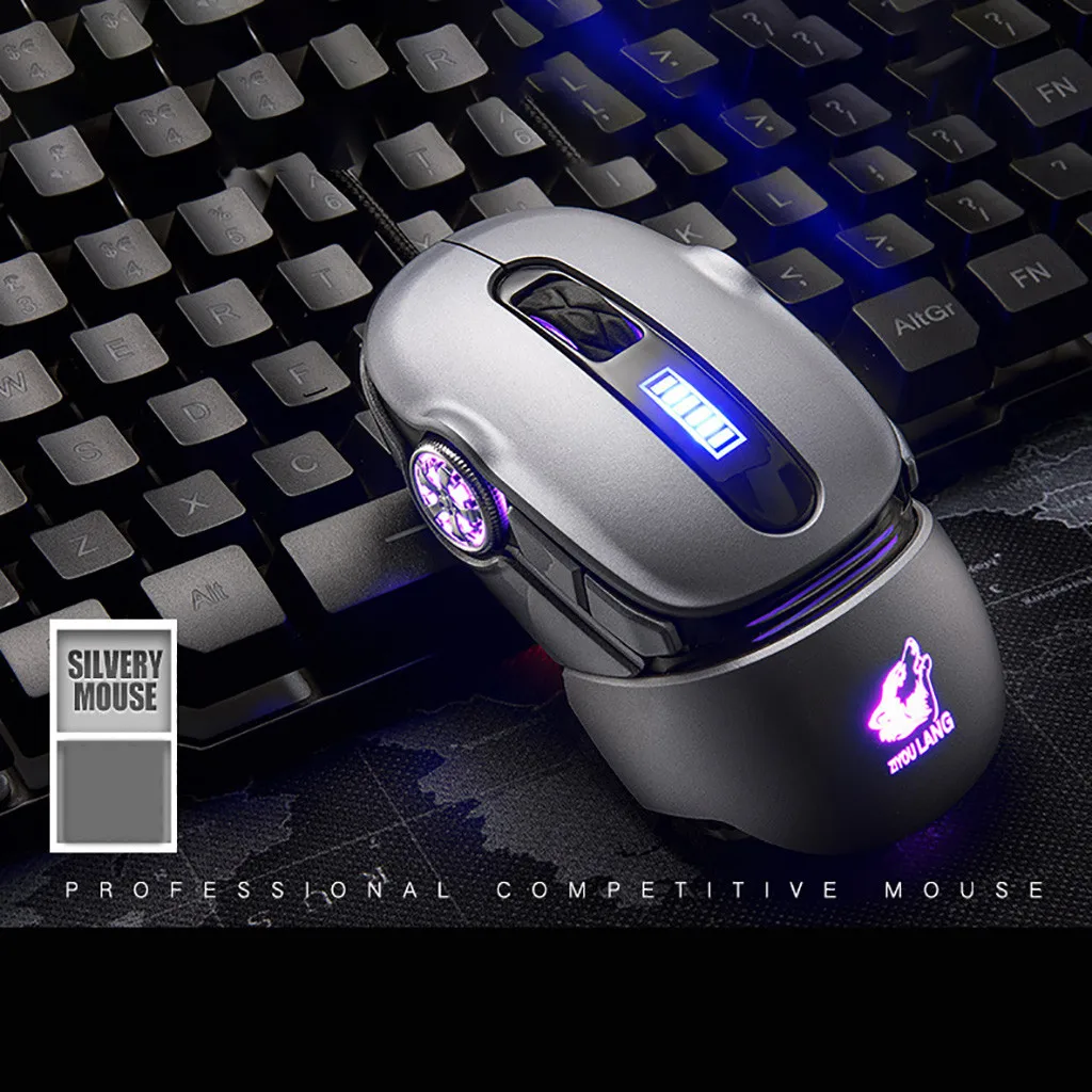 

V11 Mechanical RGB Backlight Ergonomic Mouse Macro Programming Game Optics