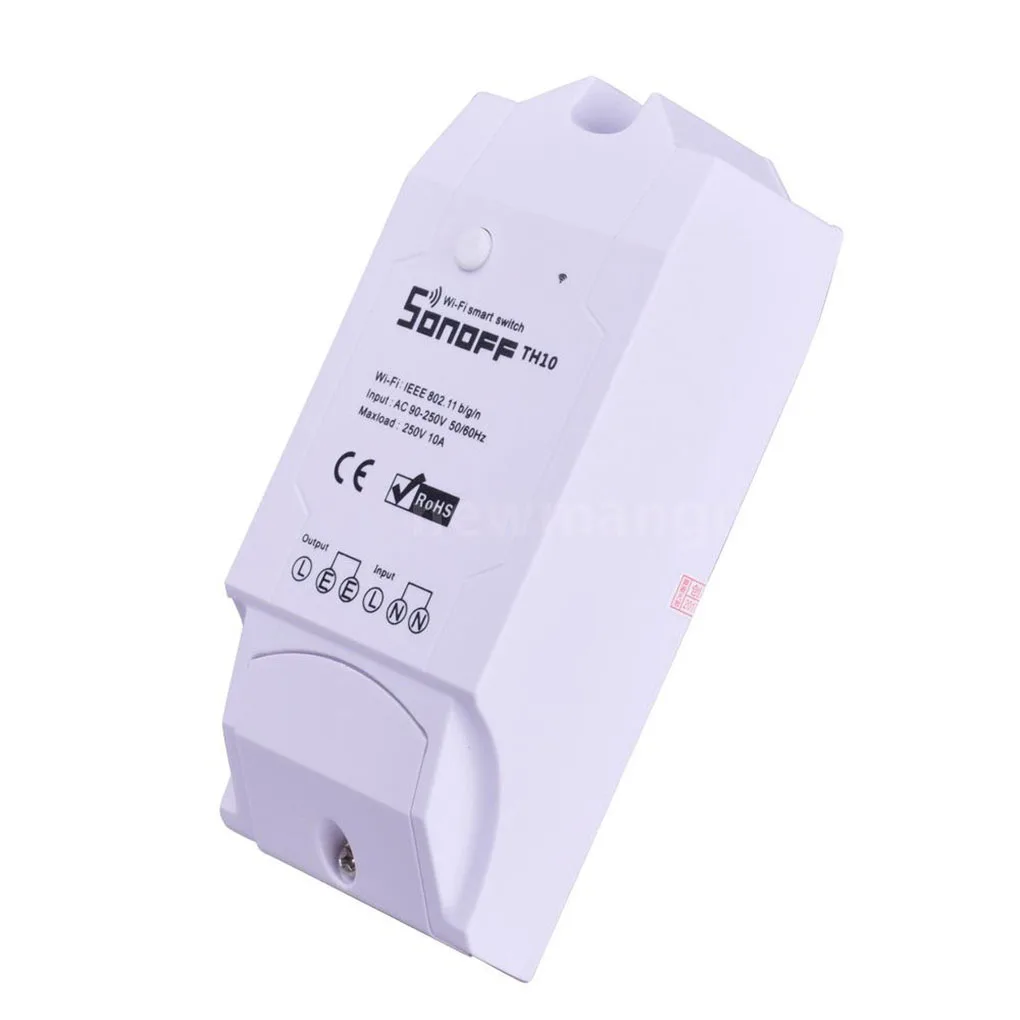 

ITEAD Sonoff Smart Home Sonoff TH10 WiFi Smart Switch 10A Temperature and Humidity Sensor Remote Controller