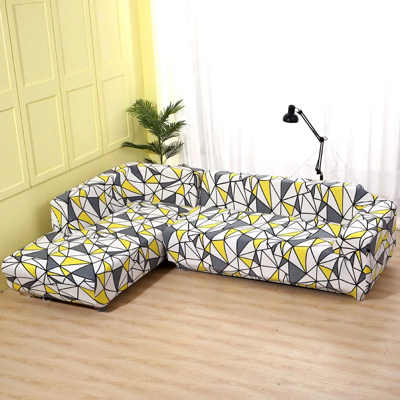 Черно-белые эластичные чехлы для диванов, эластичные чехлы для диванов, чехлы для диванов - Цвет: K100